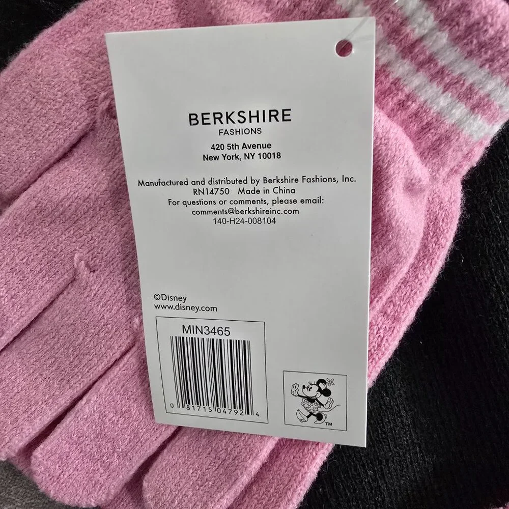 NWT Disney Minnie Mouse Girls Hat and Glove Winter Set